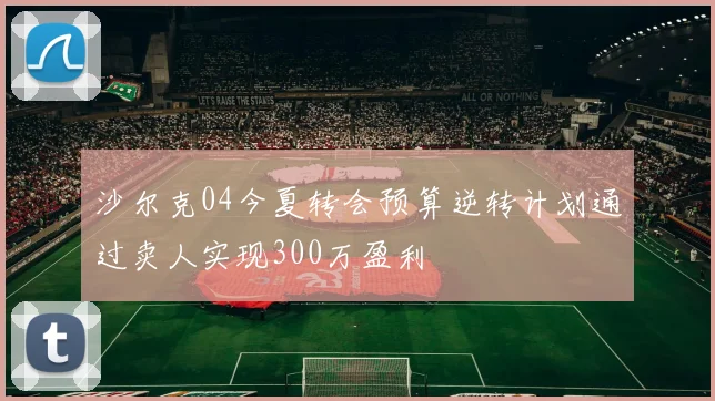 沙尔克04今夏转会预算逆转计划通过卖人实现300万盈利