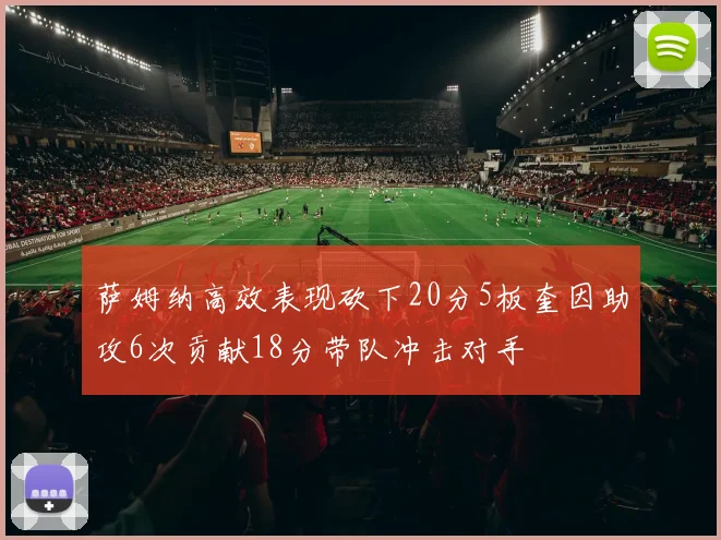 萨姆纳高效表现砍下20分5板奎因助攻6次贡献18分带队冲击对手